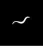 Pinworm shown at actual size.