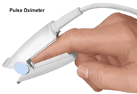 Pulse oximetry using finger probe