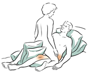 Face-to-face sex position.