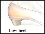 Image of a low-heeled shoe