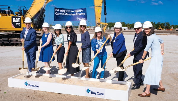 The groundbreaking ceremony for BayCare Manatee