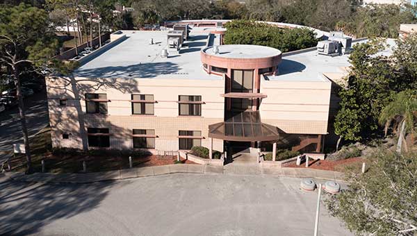 exterior aerial view of baycare northside behavioral health center