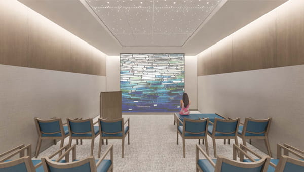 Rendering of the Chapel at BayCare Hospital Manatee