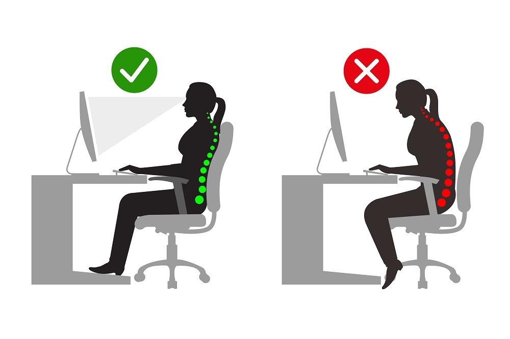 examples for good and bad posture