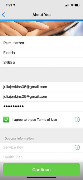 Example email for getting started with BayCareAnywhere
