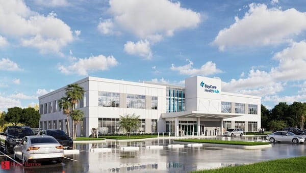 A rendering of the BayCare HealthHub Manatee