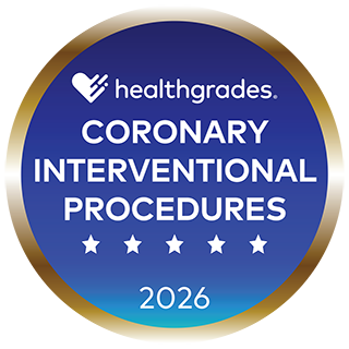 2026 Healthgrades Five-Star Recipient for Coronary Interventional Procedures