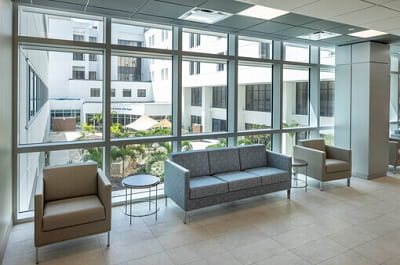 Mease Countryside Hospital Bilheimer Tower waiting area