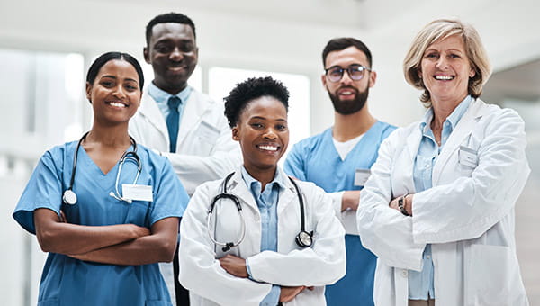 Group of doctors smiling