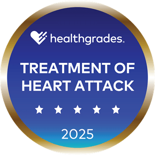 2025 Healthgrades Five-Star Recipient for Treatment of Heart Attack