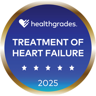 2025 Healthgrades Five-Star Recipient for Treatment of Heart Failure