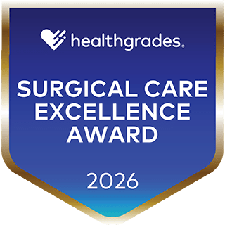 Healthgrades Surgical Excellence award 2026 badge