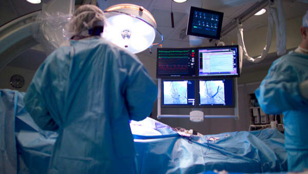 a team of surgeons in an operating room