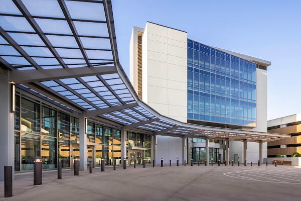 outside shot of the new st anthonys hospital expansion