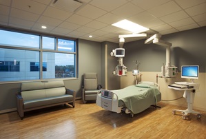 Patient Room at the ICU of St. Joseph's Hospital-South