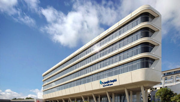 an exterior view of st josephs hospital baycare health system