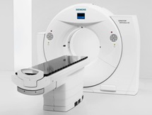 CT machine in white room