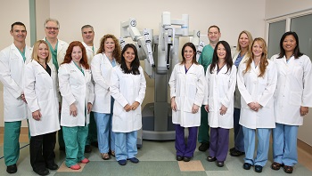 Group photo of physician who perform robotic surgery