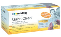 Breastfeeding quick clean wipes