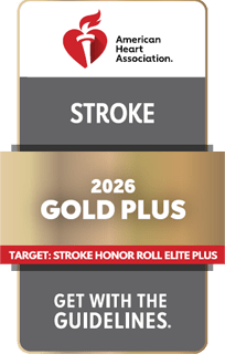 Get With The Guidelines®-Stroke Gold Plus With Target: Stroke Honor Roll Elite Plus from the American Heart Association