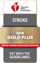 Get With The Guidelines®-Stroke Gold Plus With Target: Stroke Honor Roll Elite Plus from the American Heart Association