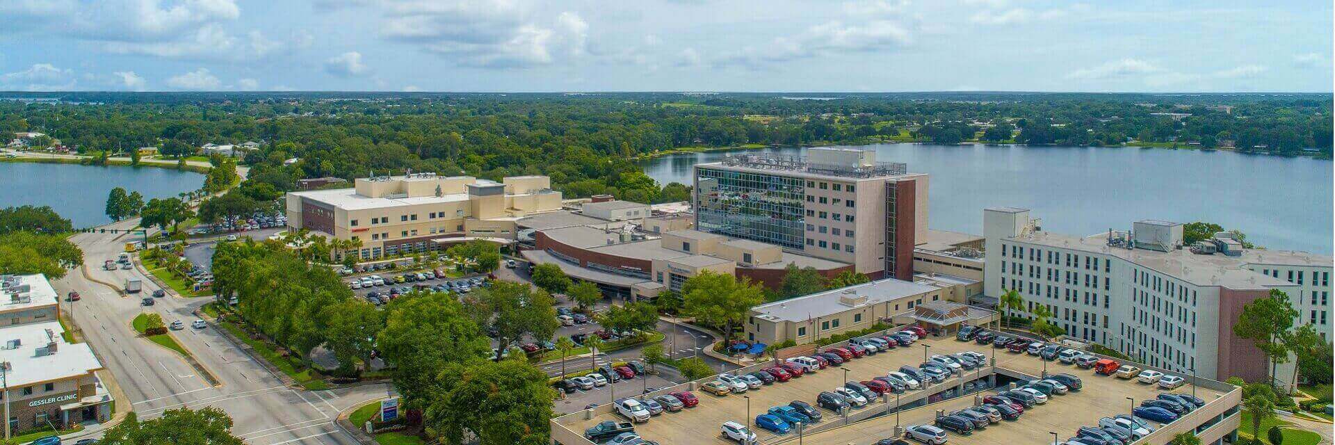 an exterior aerial view of Winter Haven Hospital