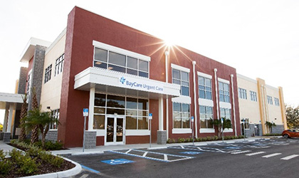 Exterior image of the BayCare Urgent Care Tampa location.