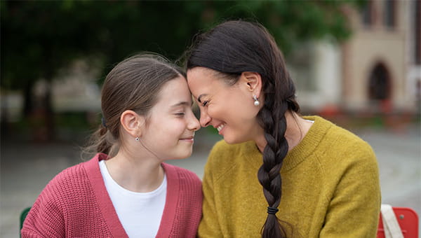 Picture of mother and daughter embracing