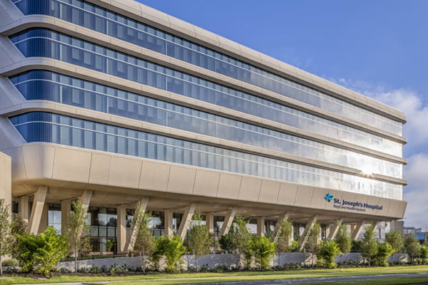 An exterior image of BayCare St. Joseph Hospital