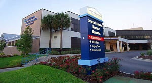 Exterior of South Florida Baptist Hospital