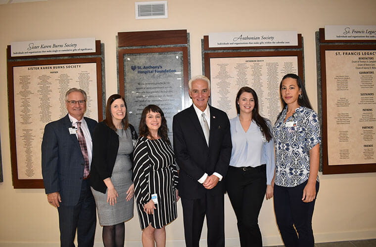 Scott Smith and Charlie Crist with BayCare navigators