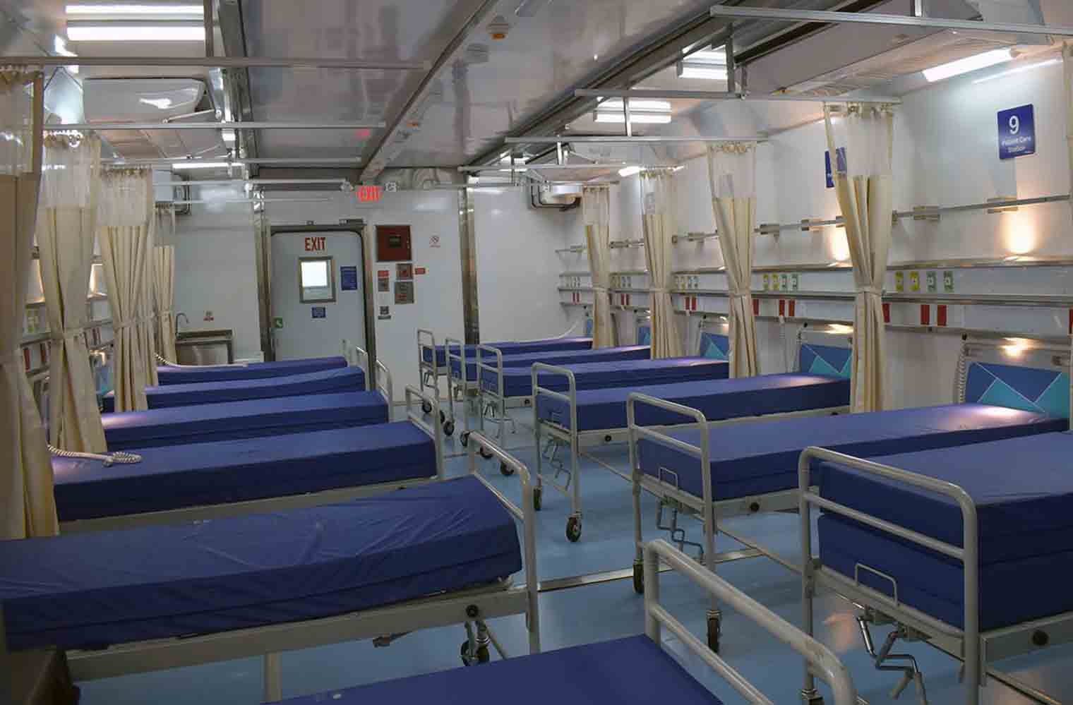 Interior of mobile ICU at Winter Haven Hospital