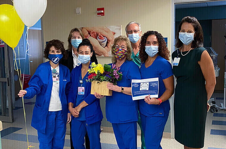 Mease Countryside Hospital’s Neonatal Intensive Care Unit (NICU) wins the Guardian of Excellence Award