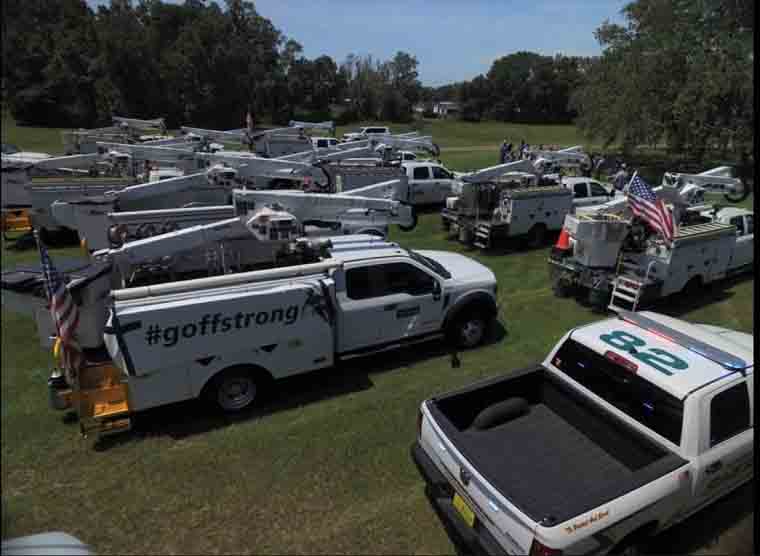 TECO trucks on Wayne Goff's property