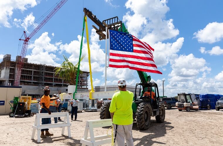 BayCare Celebrates Topping Out of Hospital in Wesley Chapel