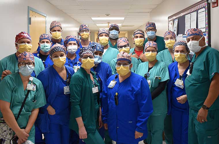 Handmade Patriotic Surgical Hats a Labor of Love