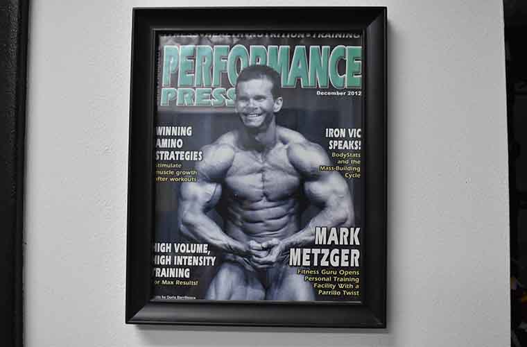 Mark Metzger on the cover of a fitness magazine in 2012
