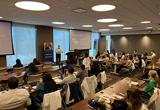 Residents learn the importance of BayCare's values from Andrew Fink, MD, BayCare ACGME Designated Institutional Officer.