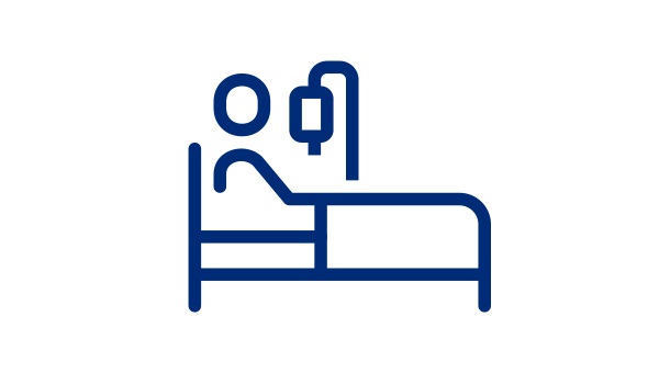 Person in a hospital bed
