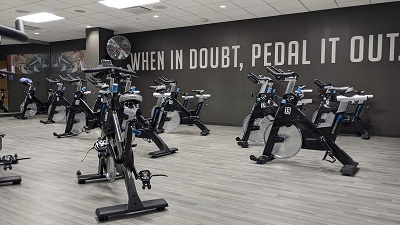 Spin bikes at BayCare Fitness Center