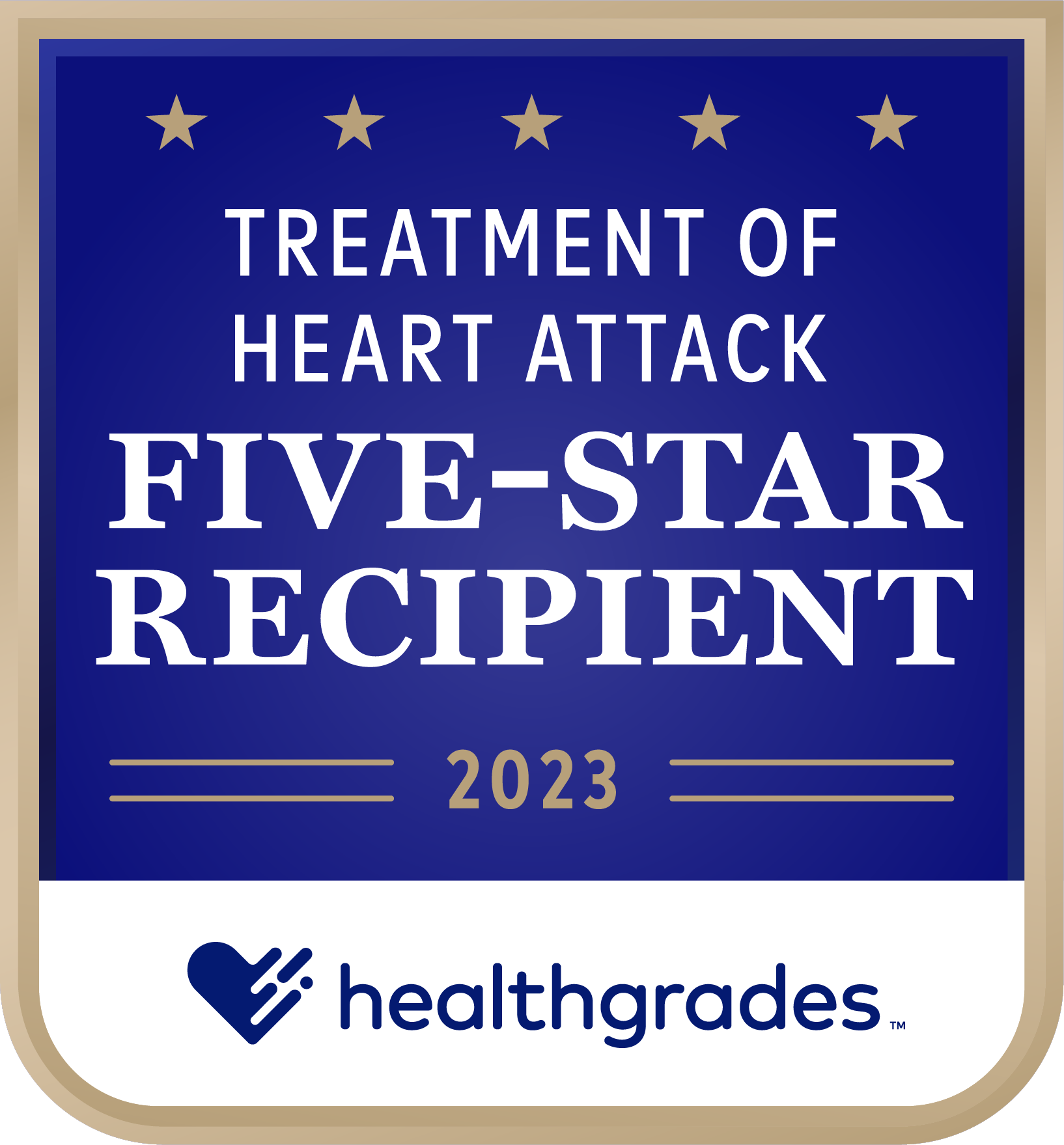 BayCare was a five-star recipient for treatment of a heart attack from 2023 healthgrades. 