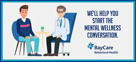 BayCare Behavioral Health, Mental Wellness illustration