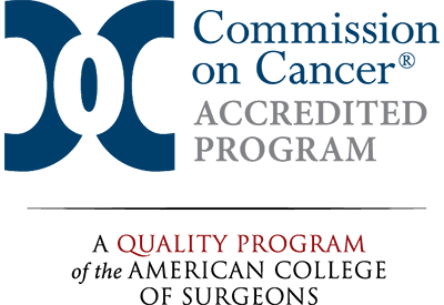 Commission on Cancer Accredited Program vertical logo
