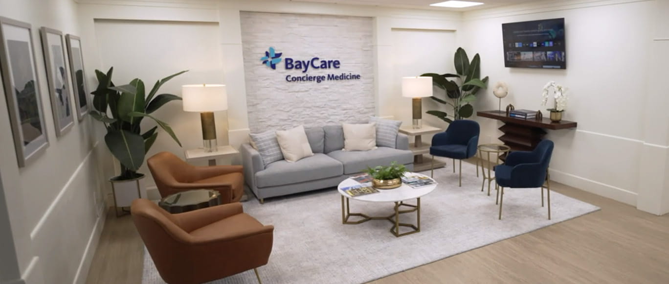 BayCare Concierge Medicine, South Tampa Office waiting room