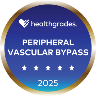 Five-Star for Peripheral Vascular Bypass Healthgrades Award 2025