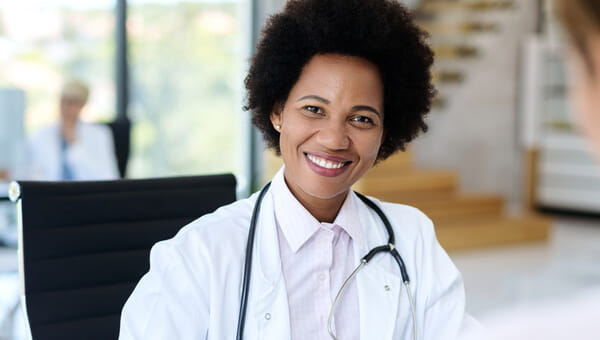smiling woman doctor