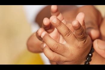 baby hand isolated background